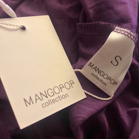 (A8) MANGOPOP Women's Mock Turtle Neck Long Sleeve Bodysuit, Size Small, NWT - Picture 5 of 5